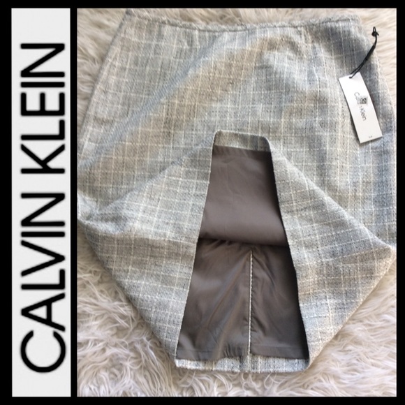 NWT Calvin Klein Tweed Career Pencil Skirt - Picture 4 of 7